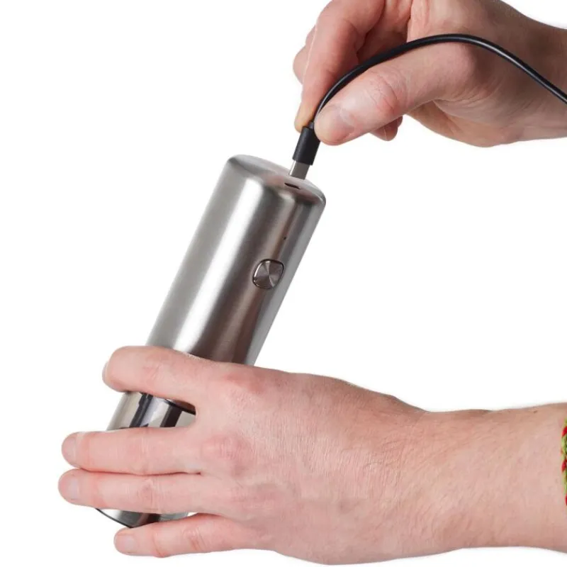 AdHoc Elektrische Pfeffer- / Salzmühle i.Mill Edelstahl- Küchenhelfer