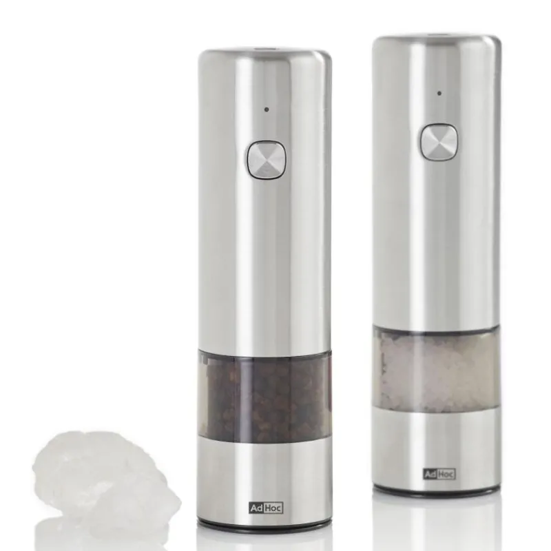AdHoc Elektrische Pfeffer- / Salzmühle i.Mill Edelstahl- Küchenhelfer
