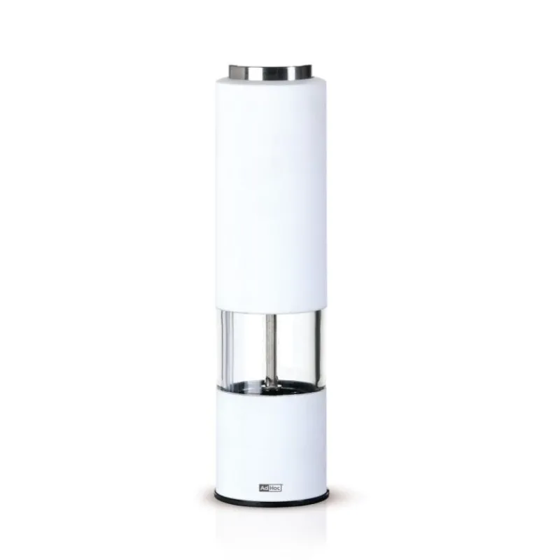 AdHoc Elektrische Pfeffer- oder Salzmühle Tropica Weiß- Küchenhelfer