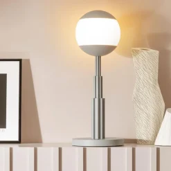 Alessi Aldo Rossi Tischleuchte Grau- Tisch- & Bodenleuchten