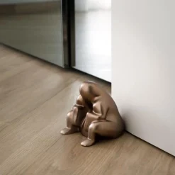 Alessi Dédé Türstopper Metallic Brown- Wohnaccessoires