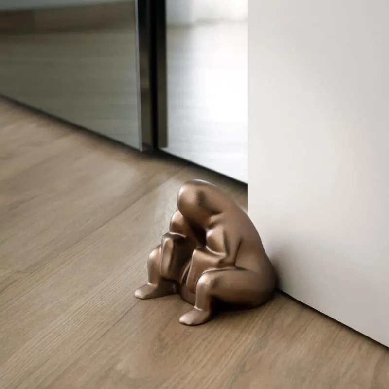 Alessi Dédé Türstopper Metallic Brown- Wohnaccessoires