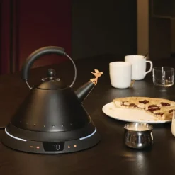 Alessi Elektrischer Wasserkessel MG32TC B Vollschwarz- Kochgeschirr