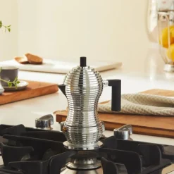 Alessi Espressokocher Pulcina Schwarz für 1 Tasse- Kaffee & Tee