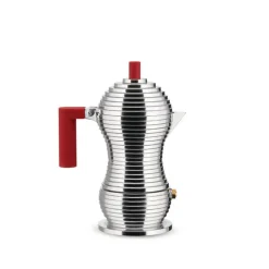 Alessi Espressokocher Pulcina Rot für 1 Tasse- Kaffee & Tee