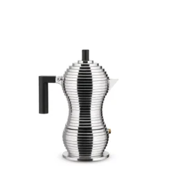 Alessi Espressokocher Pulcina Induktion Schwarz für 3 Tassen- Kaffee & Tee