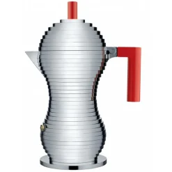 Alessi Espressokocher Pulcina Rot 300 ml für Induktion- Kaffee & Tee
