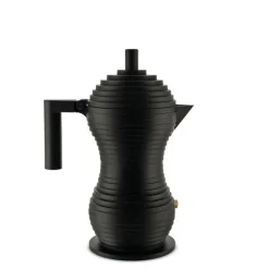 Alessi Espressokocher Pulcina Vollschwarz für 3 Tassen- Kaffee & Tee