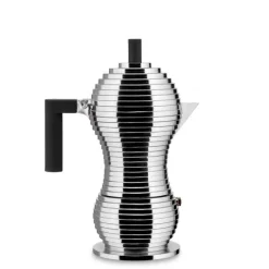 Alessi Espressokocher Pulcina Induktion Schwarz für 6 Tassen- Kaffee & Tee