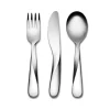 Alessi Kinderbesteckset Giro 3-teilig- Besteck (2)