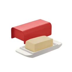 Alessi Mattina Butterdose Rot- Geschirr (3)
