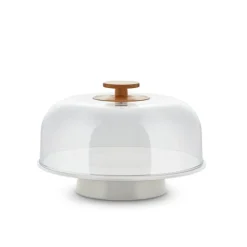 Alessi Mattina Tortenplatte mit Deckel Warm Grey- Geschirr (3)