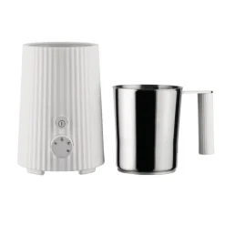 Alessi Milchaufschäumer Plissé Weiß- Küchenhelfer