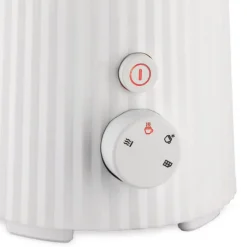 Alessi Milchaufschäumer Plissé Weiß- Küchenhelfer