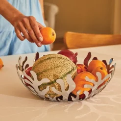 Alessi Obstschale Mediterraneo Edelstahl 29 cm- Aufbewahrung (3)|Schalen & Körbe