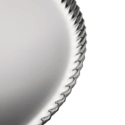 Alessi Pleats Tablett Rund Klein Silberfarben- Schalen & Körbe