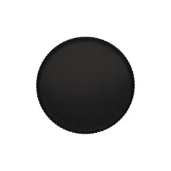 Alessi Pleats Tablett Rund Groß Schwarz- Schalen & Körbe