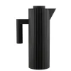 Alessi Plissé Isolierkanne 1000 ml Schwarz- Kaffee & Tee
