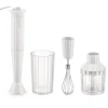 Alessi Plissé Stabmixer mit Zubehör Weiß- Küchenhelfer
