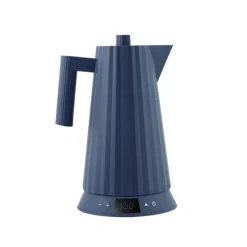 Alessi Plissé Wasserkocher mit Temperaturregelung Blau- Kochgeschirr