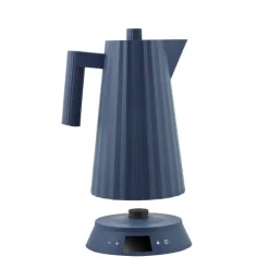 Alessi Plissé Wasserkocher mit Temperaturregelung Blau- Kochgeschirr