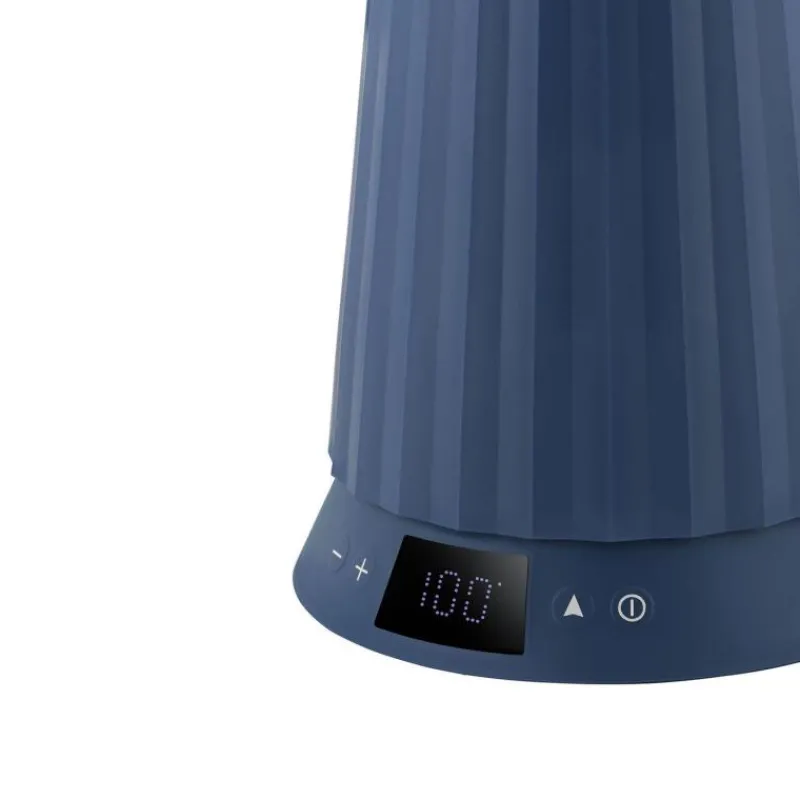 Alessi Plissé Wasserkocher mit Temperaturregelung Blau- Kochgeschirr