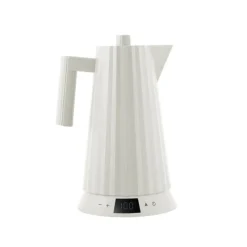 Alessi Plissé Wasserkocher mit Temperaturregelung Weiß- Kochgeschirr