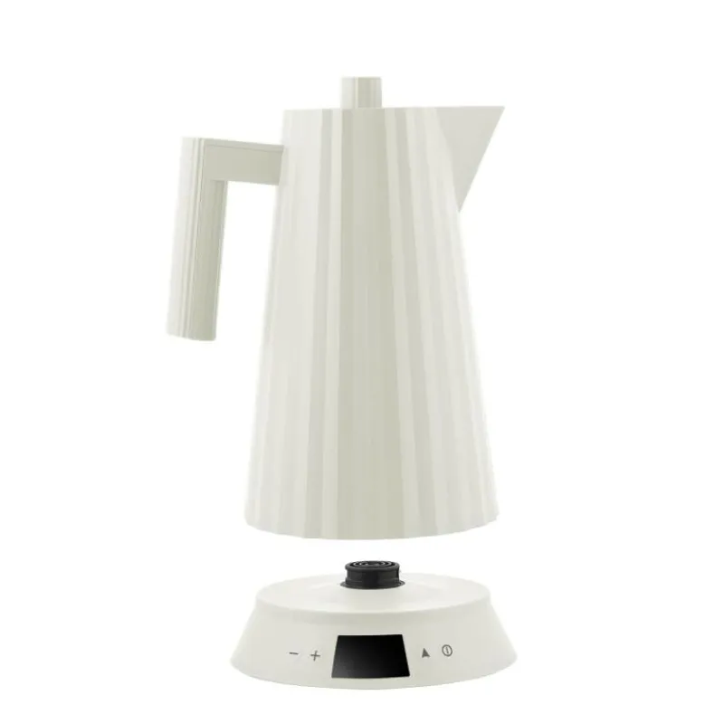 Alessi Plissé Wasserkocher mit Temperaturregelung Weiß- Kochgeschirr