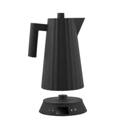 Alessi Plissé Wasserkocher mit Temperaturregelung Schwarz- Kochgeschirr