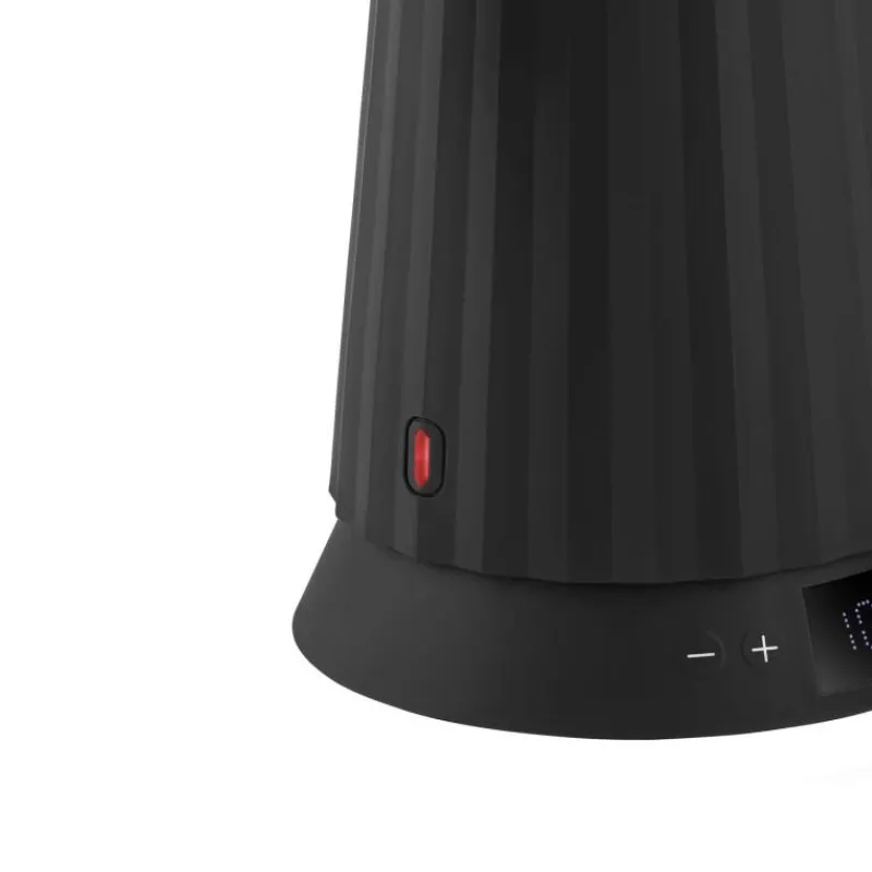 Alessi Plissé Wasserkocher mit Temperaturregelung Schwarz- Kochgeschirr