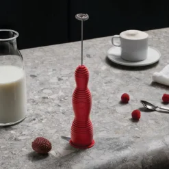 Alessi Pulcina Milchaufschäumer Rot- Küchenhelfer