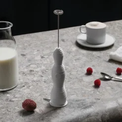 Alessi Pulcina Milchaufschäumer Weiß- Küchenhelfer