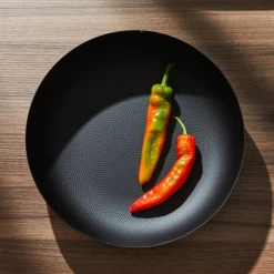 Alessi Schale mit Reliefdekor JM17/21 BT Schwarz 21 cm- Aufbewahrung (3)