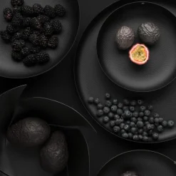 Alessi Schale mit Reliefdekor JM17/29 BT Schwarz 29 cm- Aufbewahrung (3)