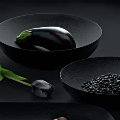 Alessi Schale mit Reliefdekor Double Schwarz 32 cm- Aufbewahrung (3)