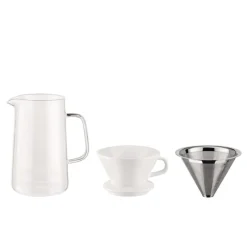 Alessi Slow Coffee Filterkanne Set- Kaffee & Tee