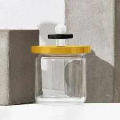 Alessi Sottsass Collection Vorratsglas Gelb 750 ml- Aufbewahrung (3)