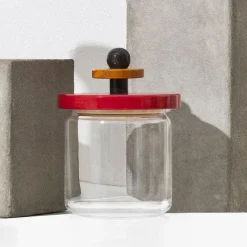 Alessi Sottsass Collection Vorratsglas Rot 750 ml- Aufbewahrung (3)