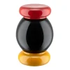 Alessi Sottsass Collection Salz- oder Pfeffermühle Klein Schwarz- Küchenhelfer