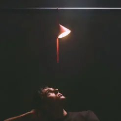 Alessi Tragbare LED-Leuchte Tsumiki Rot- Tisch- & Bodenleuchten