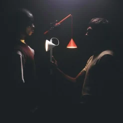 Alessi Tragbare LED-Leuchte Tsumiki Rot- Tisch- & Bodenleuchten