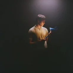 Alessi Tragbare LED-Leuchte Tsumiki Blau- Tisch- & Bodenleuchten