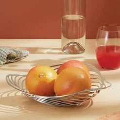 Alessi Trinity Obstschale Edelstahl 26 cm- Aufbewahrung (3)|Schalen & Körbe