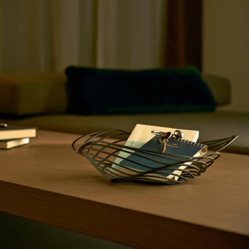 Alessi Trinity Obstschale Schwarz 26 cm- Schalen & Körbe