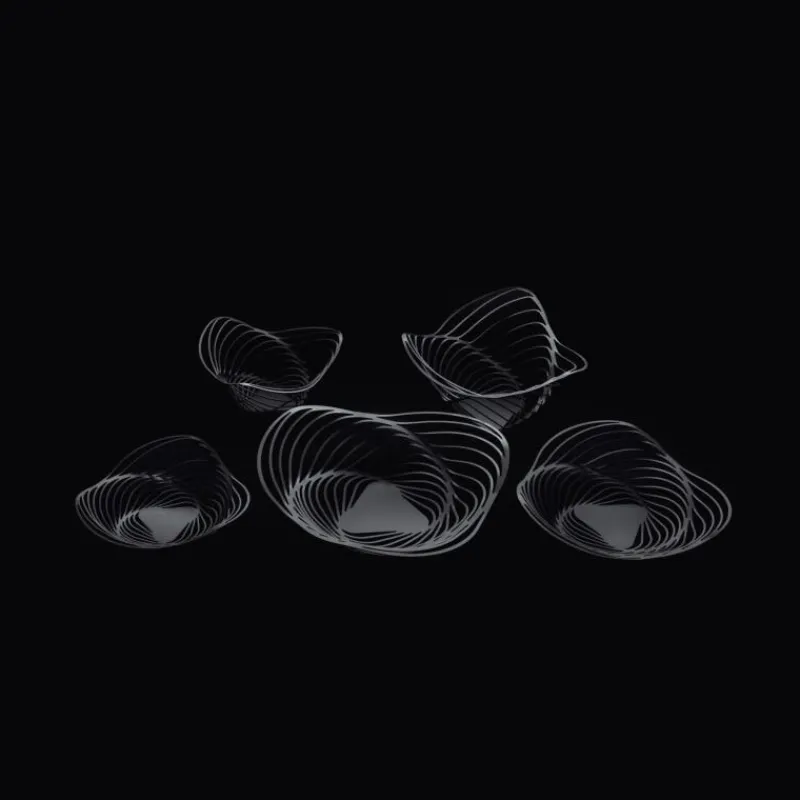 Alessi Trinity Obstschale Schwarz 26 cm- Schalen & Körbe