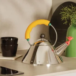 Alessi Wasserkessel 9093 Klein Gelb- Kochgeschirr