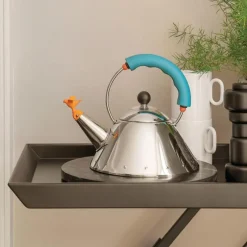 Alessi Wasserkessel 9093 Klein Hellblau- Kochgeschirr