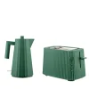 Alessi Wasserkocher und Toaster Plissé Grün- Kochgeschirr