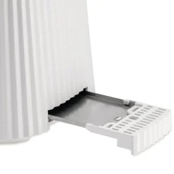 Alessi Wasserkocher und Toaster Plissé Weiß- Kochgeschirr