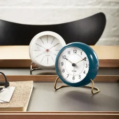 Arne Jacobsen Wecker AJ Station Navy Blue- Uhren & Wetterstationen